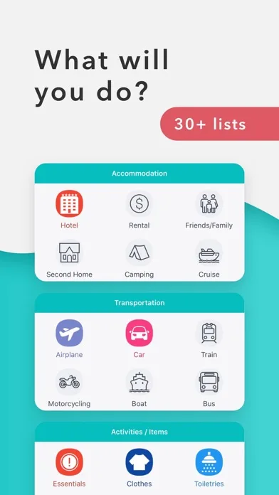 Packr Travel Packing List screenshot 2