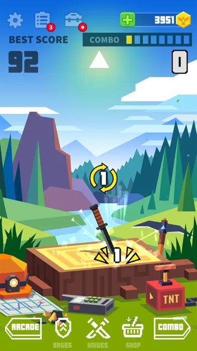 Flippy Knife: Throw, spin, hit screenshot 1