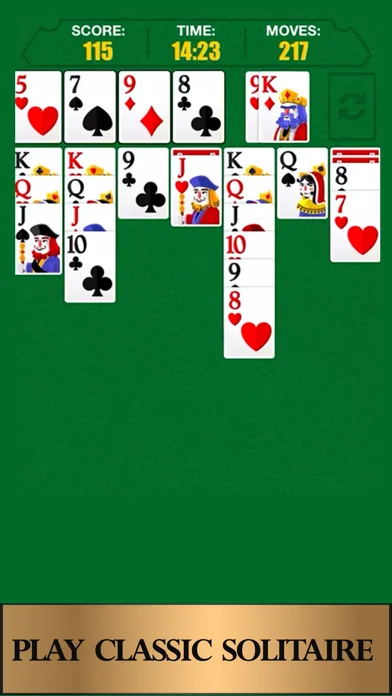 Solitary Classic card game screenshot 1