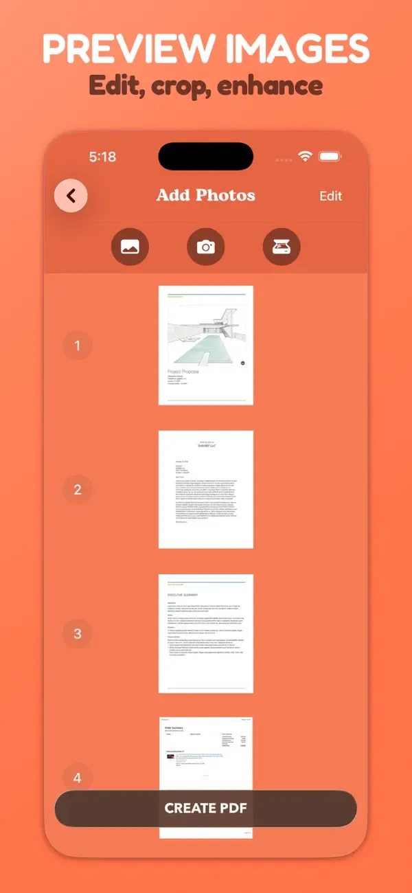 Photos PDF : Scanner Converter screenshot 2
