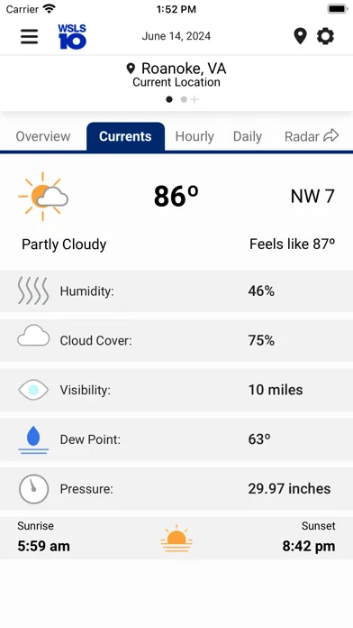 WSLS 10 Roanoke Weather screenshot 3