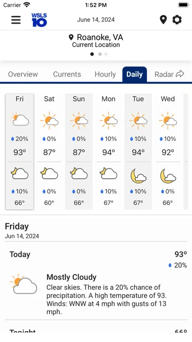 WSLS 10 Roanoke Weather screenshot 5