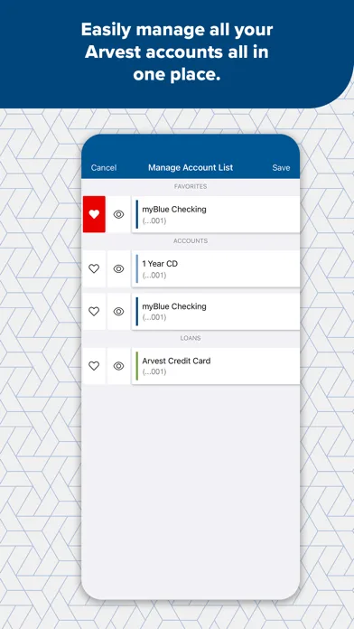 Arvest Go Mobile Banking screenshot 1