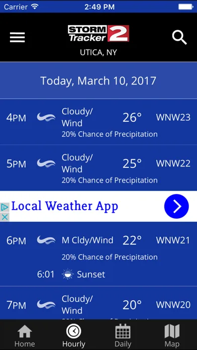 WKTV - StormTracker 2 Weather screenshot 2