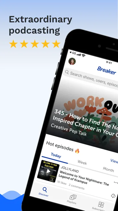 Breaker—The social podcast app screenshot 1