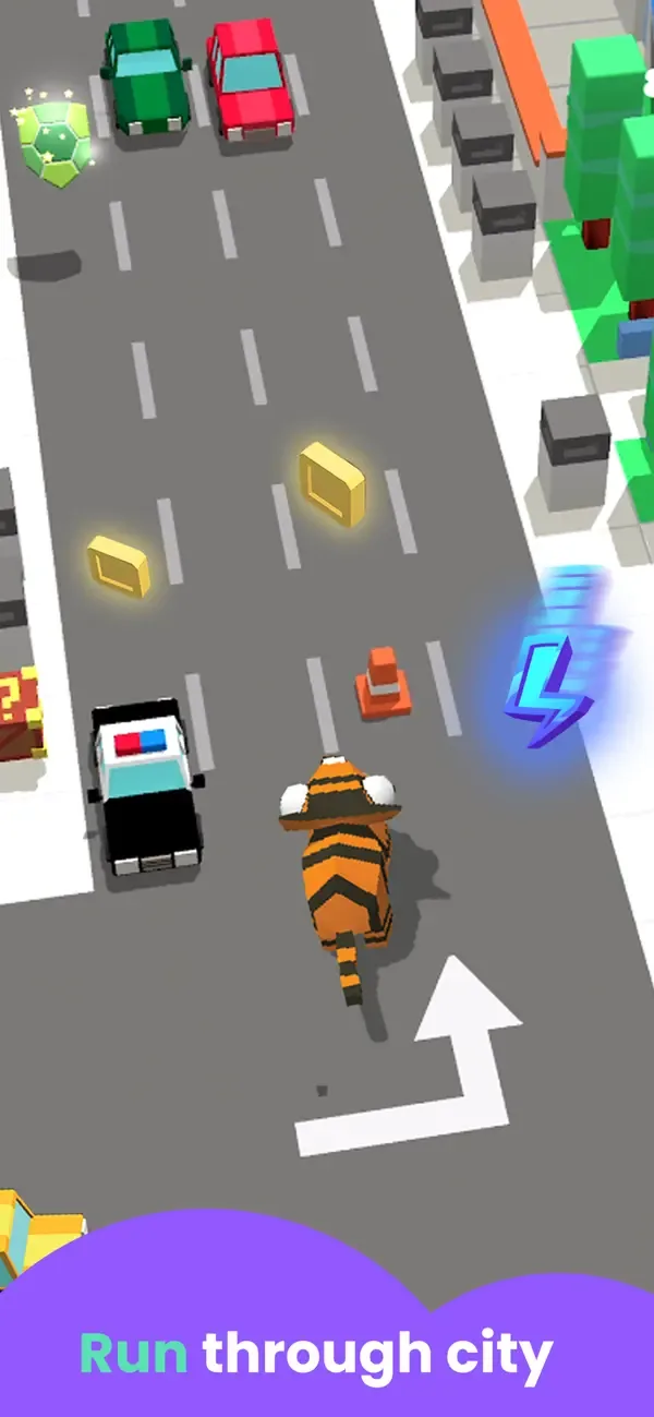 Animal Run Road Crossing Games screenshot 1
