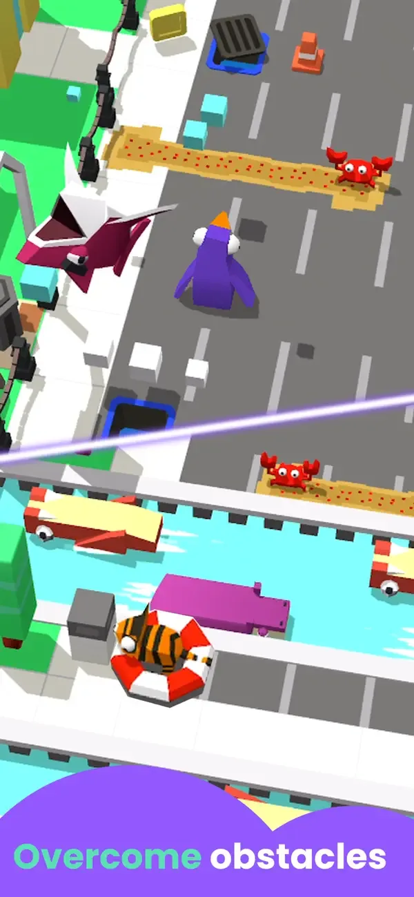 Animal Run Road Crossing Games screenshot 3
