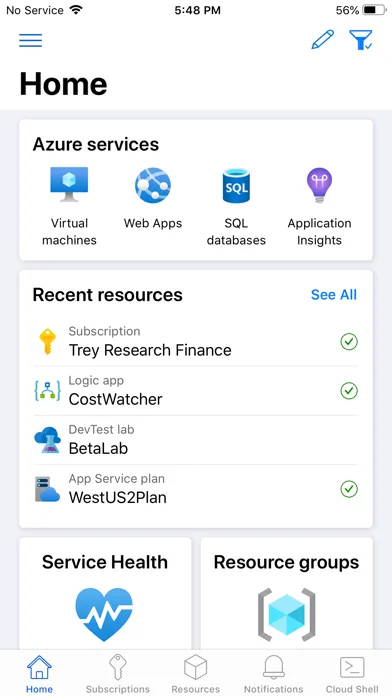 Microsoft Azure screenshot 1