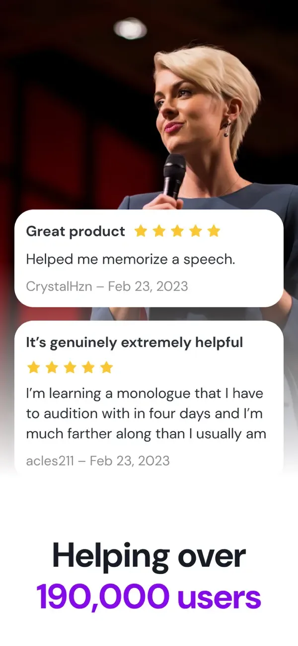 Memorize lines: MemoCoach screenshot 4