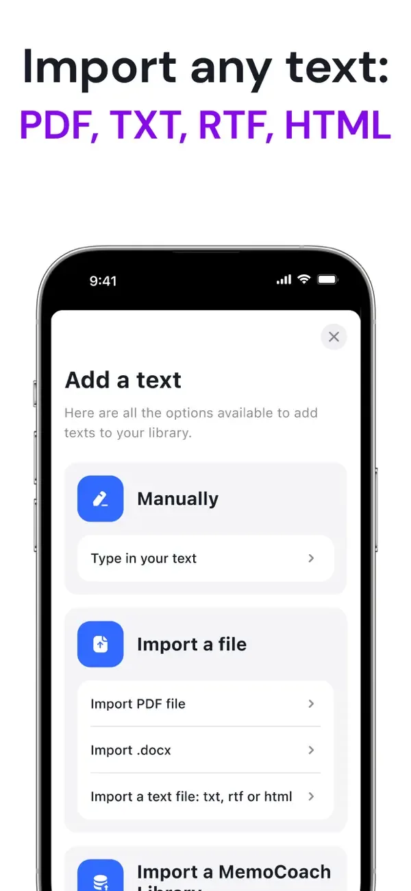 Memorize lines: MemoCoach screenshot 5