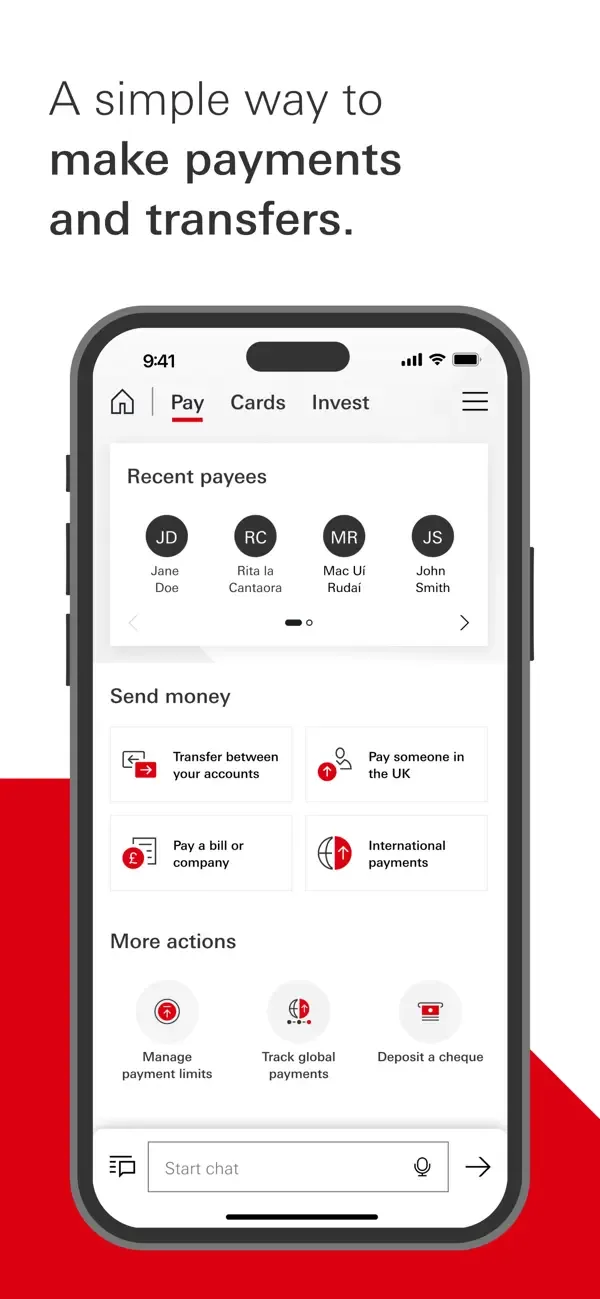 HSBC UK Mobile Banking screenshot 2