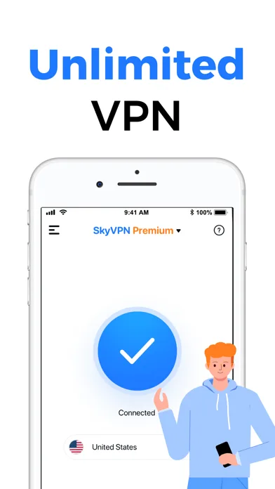 SkyVPN - Unlimited VPN Proxy screenshot 2