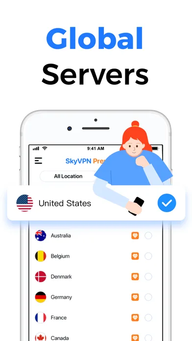 SkyVPN - Unlimited VPN Proxy screenshot 3