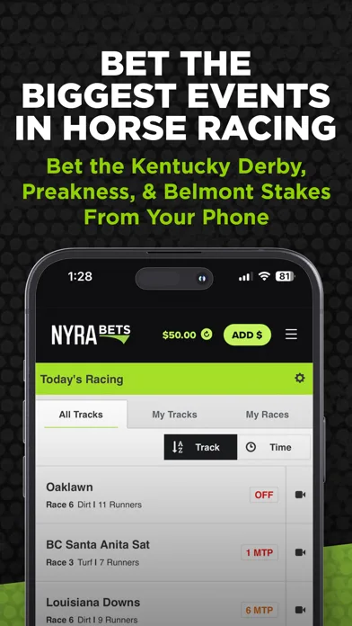 NYRA Bets - Horse Race Betting screenshot 2