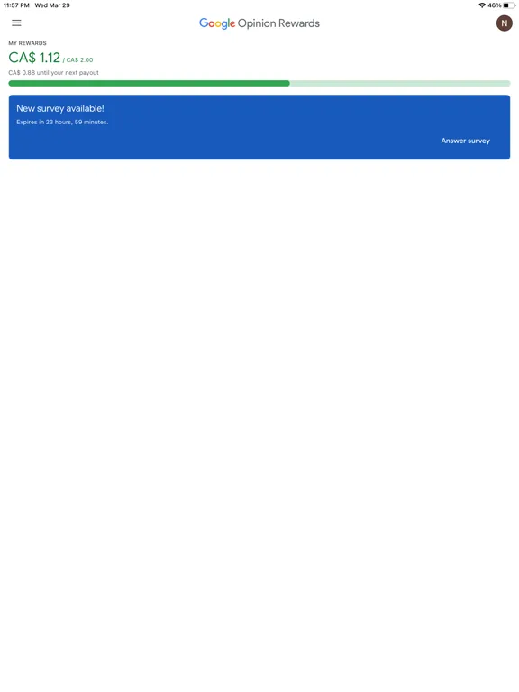 Google Opinion Rewards screenshot 1