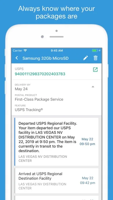 Packages - Track Your Parcels screenshot 2