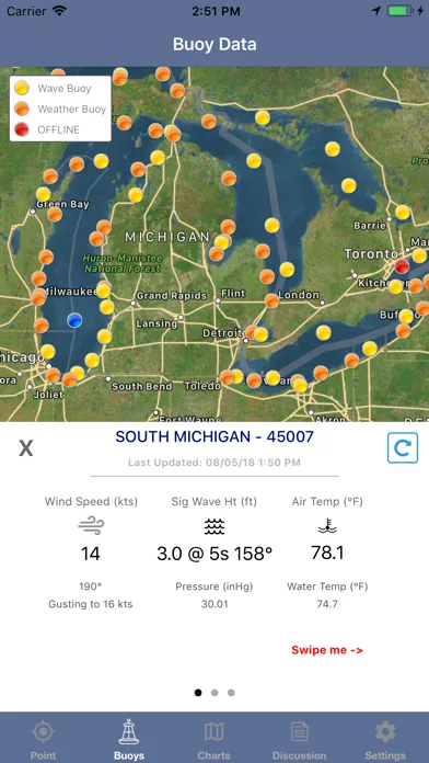 Great Lakes Boating Weather screenshot 1