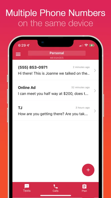 Second Line Calling/Texting screenshot 1