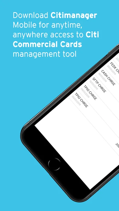 CitiManager – Corporate Cards screenshot 1