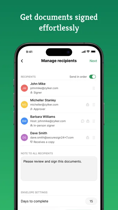 Zoho Sign - Fill & eSign Docs screenshot 3