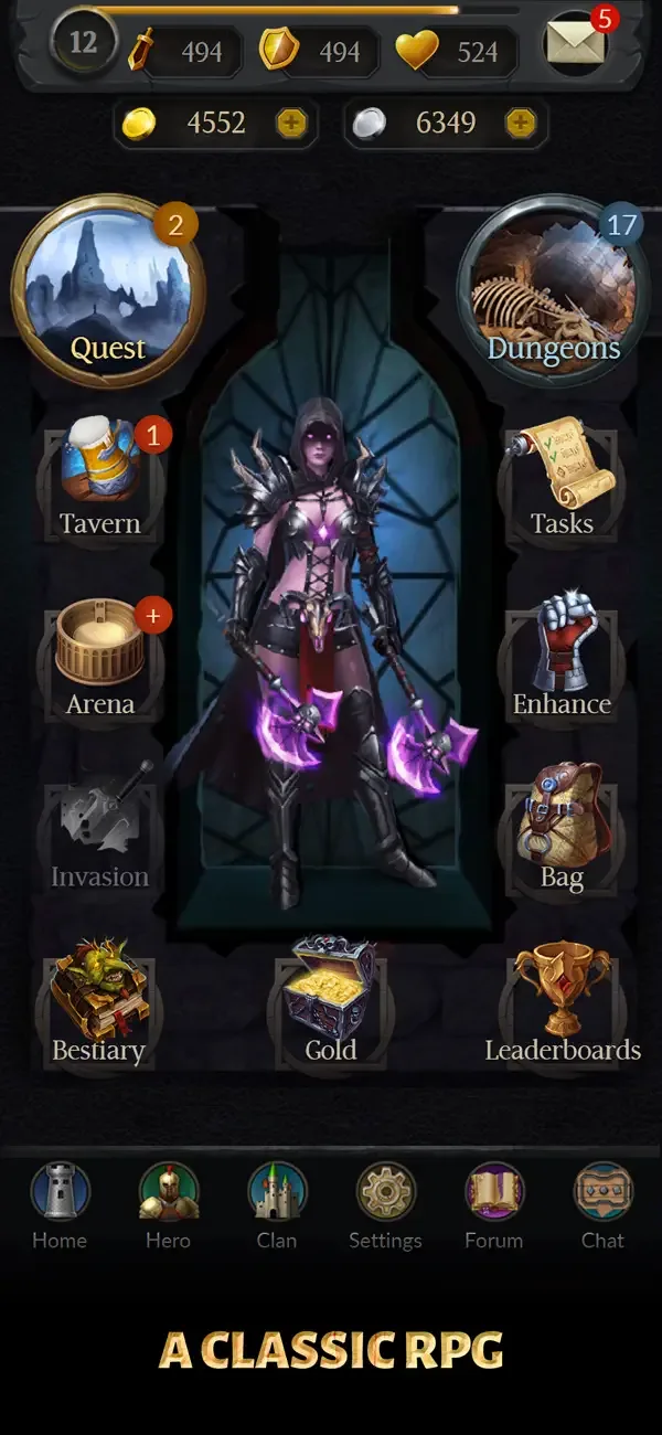 Age of Revenge: Card Based RPG screenshot 1