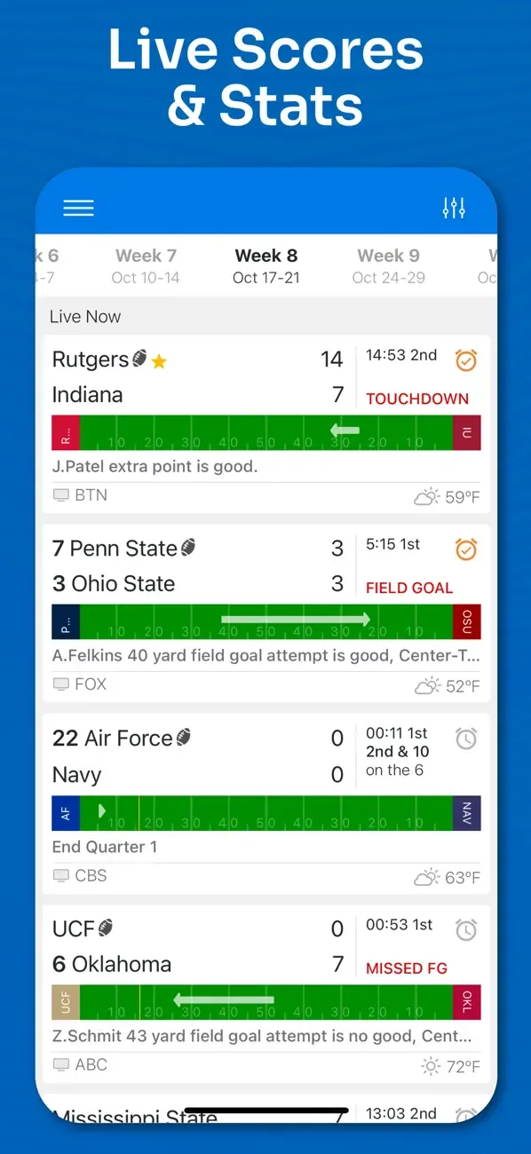 Superfan: College Football screenshot 2