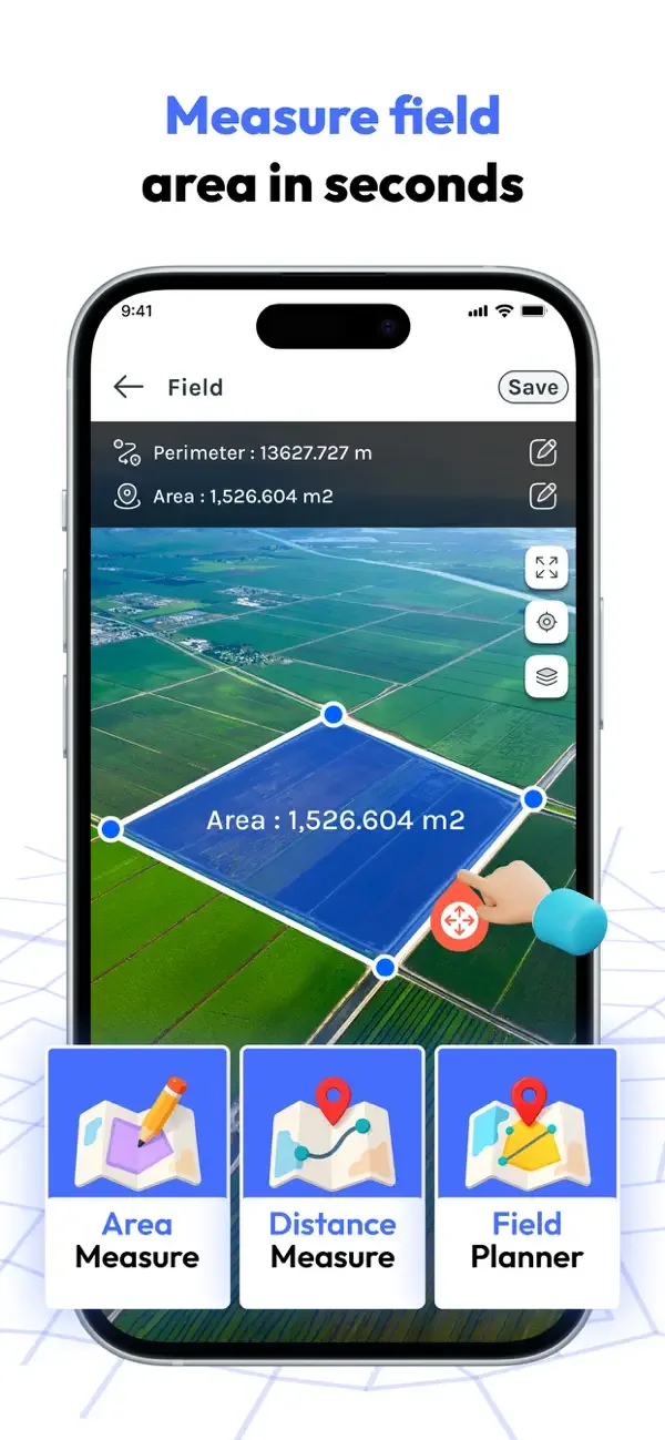 FieldCalc - GPS Area Measure screenshot 2