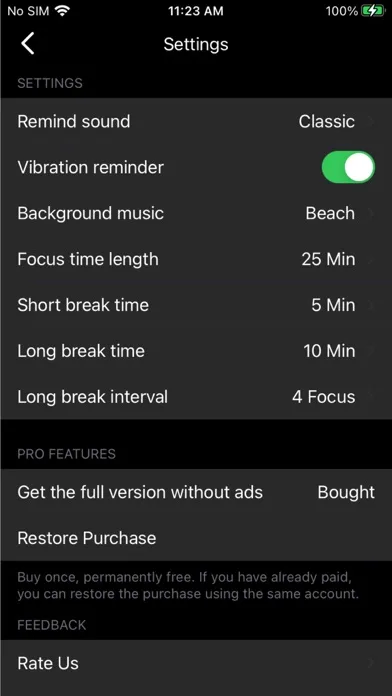 Focus timer - time keeper screenshot 5