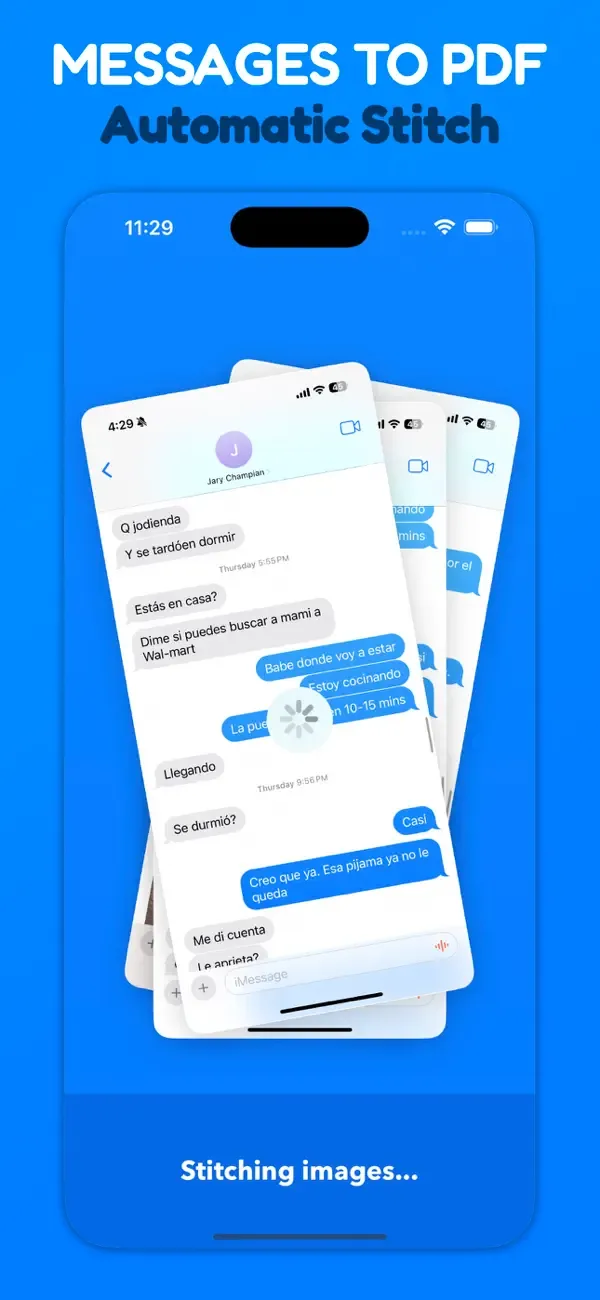 Messages and Chat Export PDF screenshot 1