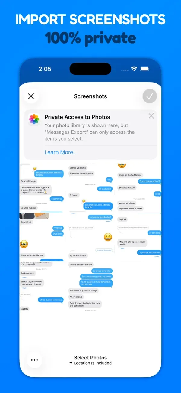 Messages and Chat Export PDF screenshot 3