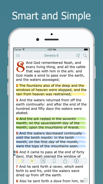 New King James Version Bible screenshot 1