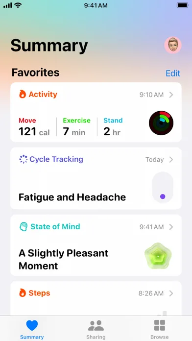 Apple Health screenshot 1