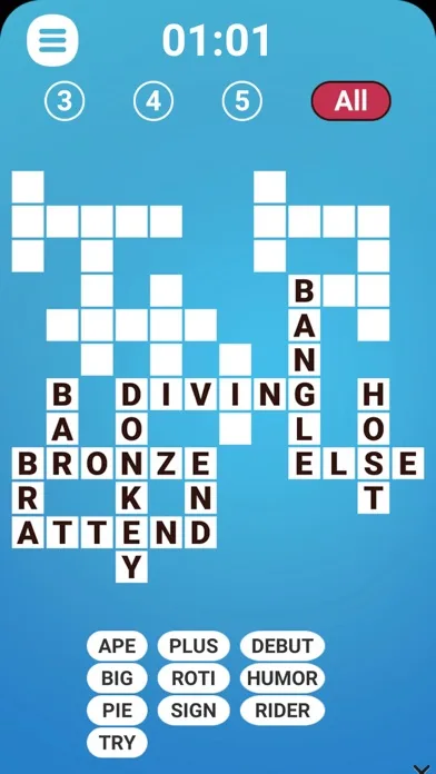 Word Fit Fill-Ins screenshot 1