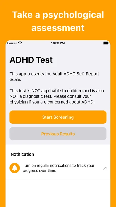 ADHD Test (Adult) screenshot 1