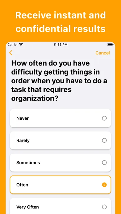 ADHD Test (Adult) screenshot 2