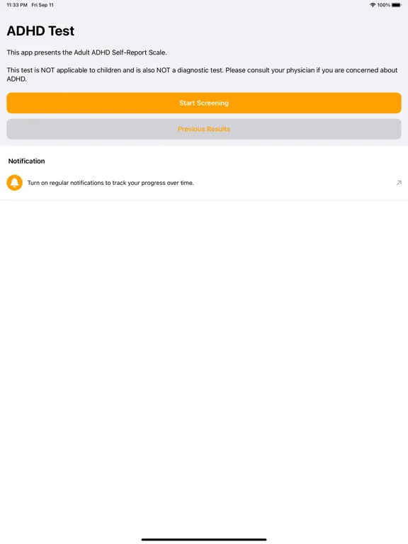 ADHD Test (Adult) screenshot 4