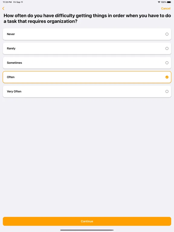 ADHD Test (Adult) screenshot 5