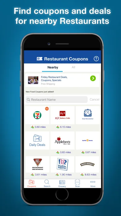 Restaurant Coupons, Fast Food screenshot 1
