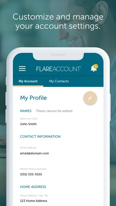 Flare Account screenshot 3