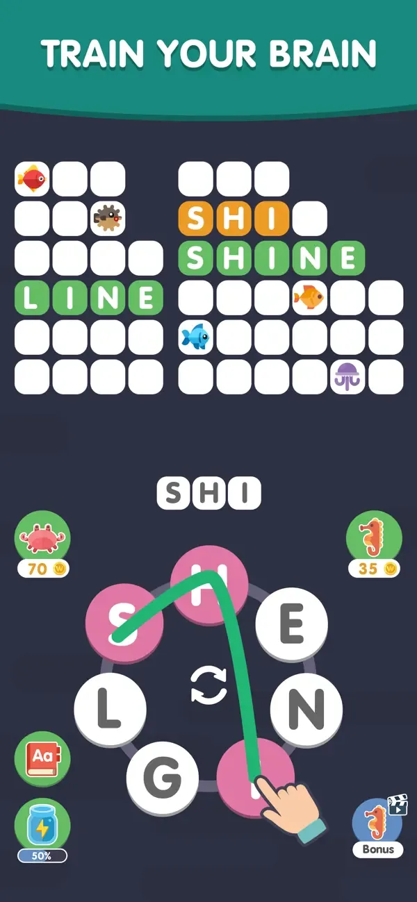 Word Search Sea: Offline Games screenshot 2