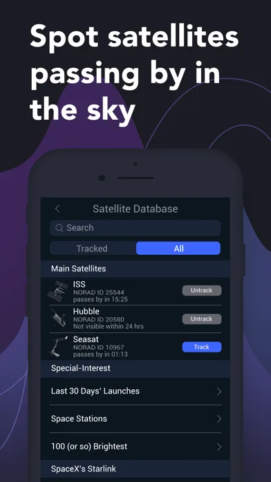 Satellite Tracker by Star Walk screenshot 1