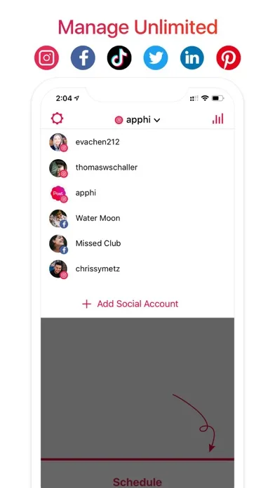 Apphi: Social Media Scheduler screenshot 4