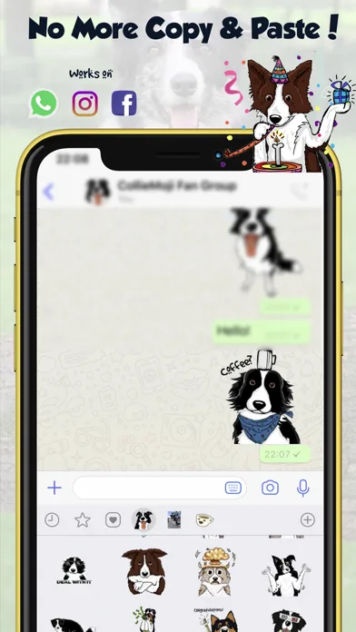 CollieMoji - Original Stickers screenshot 4