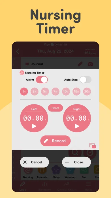PiyoLog Baby Feeding Tracker screenshot 3