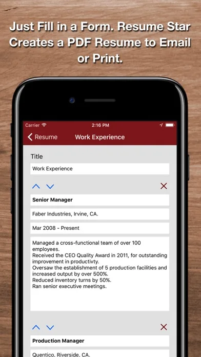 Resume Star 2: Pro CV Designer screenshot 3