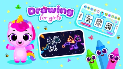 Kids Drawing Games for Girls screenshot 1