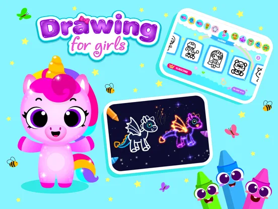 Kids Drawing Games for Girls screenshot 5