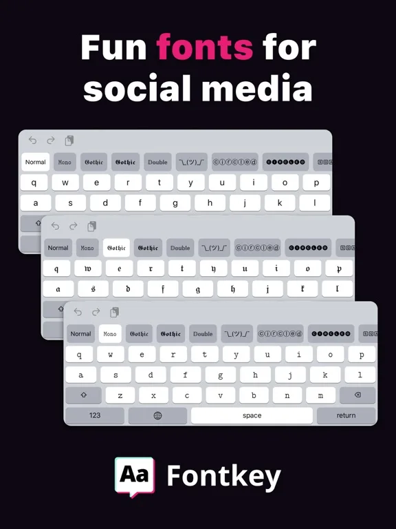 Fontkey - Fonts Keyboard Emoji screenshot 1