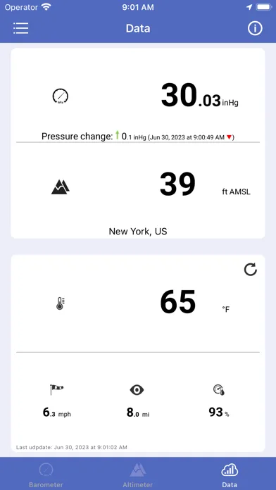Barometer & Altimeter & Thermo screenshot 3