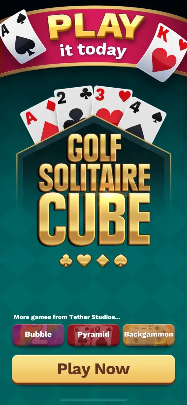 Golf Solitaire Cube screenshot 1